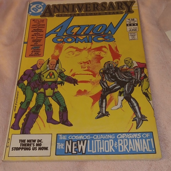DC comics 1982 Action Comics #544 45th anniversary - Picture 1 of 4